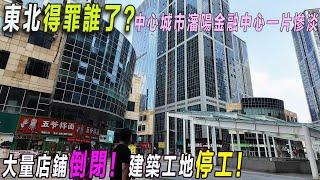 中國東北地區得罪誰了？東北最大中心城市經濟慘淡？繁華CBD金融中心人寥寥大量沿街店鋪倒閉！瀋陽北站CBD地區幾乎所有在建建築工地停工。陽光百貨/大悅城倒閉關門！2024年實拍瀋陽CBD金融中心地區現狀