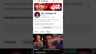 UR . Cristiano | RONALDO |urcridtinao is back #ur #urcristiano#sh #shorts