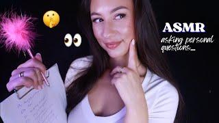 ASMR Asking You EXTREMELY Personal Questions    Whispering & Writing Sounds