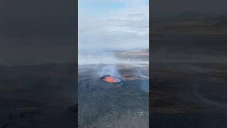 Volcano Eruption Looks Unreal #iceland #volcano #lava #naturevideo #eruption #shorts