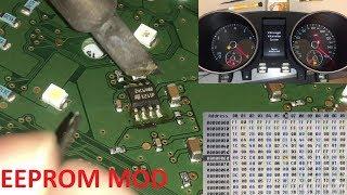 mk6 Golf cluster enable needle sweep (staging) via EEPROM programming