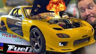 I BLEW UP My Rotary Rx7 On The DYNO!