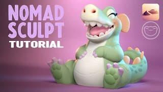 Nomad Sculpt Full Tutorial | Baby Croc!