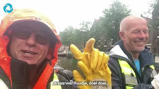 Vlog 57 Rudy & Cor met Ton, hond in de gracht, boot in de brand, statiegeld grabbelaars en koekjes