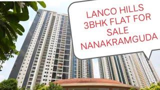 ID #JF600 // LANCO HILLS// GATED COMMUNITY// 3BHK FLAT FOR SALE// GACHIBOWLI// MANIKONDA