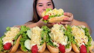 HOTDOG OVERLOAD SANDWICH | CHEESEDOG | Mukbang ASMR | HANIMACETV