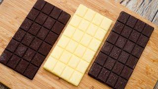 HOMEMADE CHOCOLATE BAR RECIPE l WITH BUTTER l WITHOUT COCONUT OIL or COCOA BUTTER