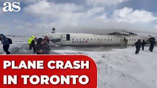 WATCH: Delta PLANE CRASH lands in TORONTO, leaving at least 8 injured in harrowing scene