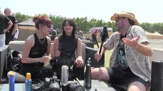 The Warning talk to Xander for TotalRock at Download2023