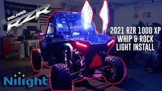 2021 RZR 1000 XP: Nilight LED Whip & Rock Light Install