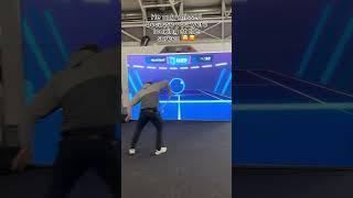 You jinxed it ️ #multiball #tennis #training #interactive system