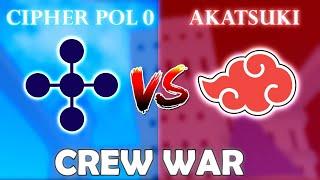 Cipher Pol 0 vs Akatsuki | Blox Fruits Crew War