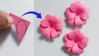 How To Make Paper Flower Easy | Paper Flower Making Step By Step | DIY Paper Flower Craft