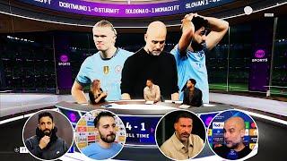 Sporting Lisbon vs Man City 4-1 Pep Guardiola interview & Silva Ruben Amorim Rio Ferdinand reaction