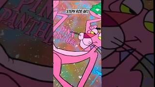 DraWing The PiNk PanthEr With POSCA MarKers  #painting #art #drawing #shorts