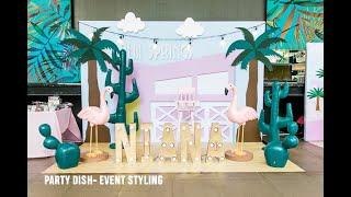 Tropical Paradise themed party by Party Dish- Event Styling