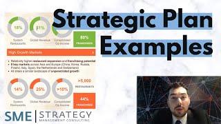 Strategic Plan Examples- Overview of Several Strategic Plans