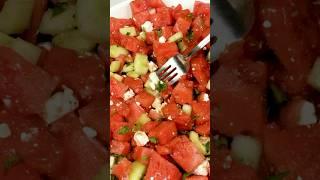 Delicious Watermelon Salad for Summer #healthysalad #summersalad #shorts #food #shortvideo
