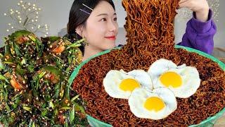 LIVE) 신제품 대왕컵라면 불짜계치 오이김치 후식은 도~넛 리얼먹방 :) big ramyeon , Donut MUKBANG