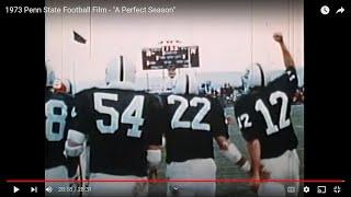 1973 Penn State Football Film - "A Perfect Season"