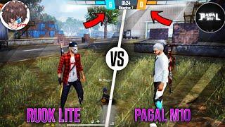 PAGAL M10 Vs RUOK LITE  | 1Vs1 CLASH SQUAD