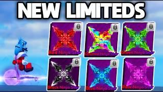 NEW NINJA STAR PACK LIMITEDS SHOWCASE!!! In Roblox Blade Ball