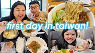 first day in taiwan!!  (beef noodle soup, boba, sushi) + MERCH ANNOUNCEMENT  | VLOGMAS DAY 1