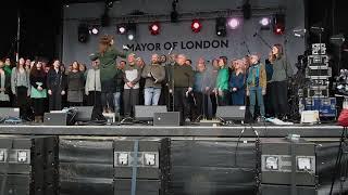 English Folk Dance And Song Society Performing A Place Called England At Trafalgar Square.23/04/23