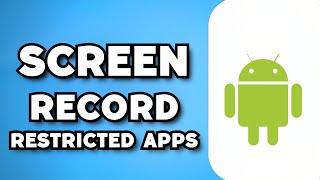 How To Screen Record Restricted Apps on Android | Black Screen Problem (2023 Guide)