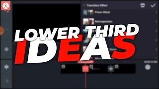 Lower third || How to make lower third in Kinemaster