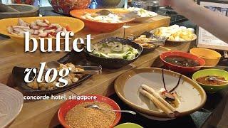 sunny singapore vlog ️ | concorde hotel's lunch buffet, peranakan & local food