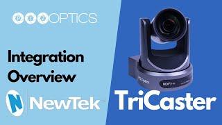 PTZOptics NewTek Tricaster Camera PTZ Control Integration Overview