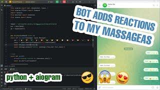 Creating an  AutoREACTION Telegram BOT with Aiogram 3 in PYTHON