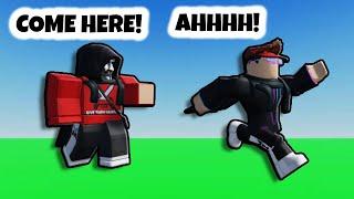 I pretended to be a HACKER in ROBLOX BEDWARS!