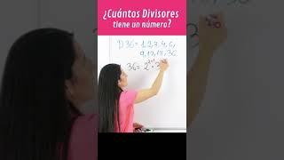 Cómo saber Cuántos Divisores tiene un Número sin calcularlos  #shorts #matemáticas