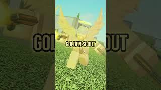 Golden Scout VS Marksman | Roblox Tower Battles #roblox #towerbattles #robloxedit