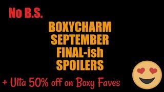 BOXYCHARM SEPTEMBER SPOILERS Over $145!! $52 Cream! And ULTA SALE ON BOXY PRODUCTS
