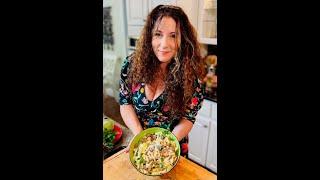 7-minute Greek Cucumber-Feta & Tomato Salad. New Year Tasty Healthy Treat!  I eat this every week!