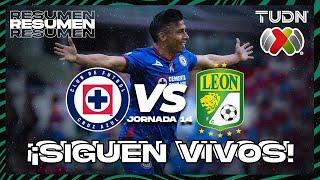 RESUMEN | Cruz Azul vs León | AP2023-J14 | Liga Mx | TUDN