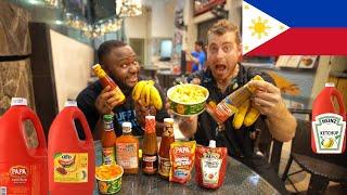 American Trying All Filipino Condiments Before they get Banned