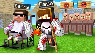 Villagers KICKED Disabled Carry and Dash OUT in Minecraft..