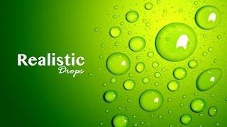 Realistic Drops - Adobe Photoshop - Graphic Design ( Part 1)