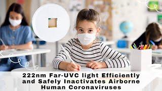 Far-UVC light (222 nm) Efficiently and Safely Inactivates Airborne Human Coronaviruses