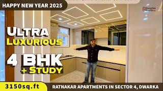 Ultra Luxurious  4 BHK + Study [ 3150sq.ft ] Ratnakar Apartments In Sector 4, Dwarka Delhi