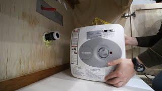 Under sink Mini Tank Electric Water Heater Install