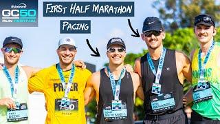 Pacing An Athlete To a Half Marathon PB! - GC50 Race Vlog