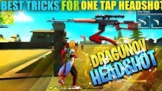 DRAGUNOV ONE TAP HEADSHOT TRICK DRAGUNOV SE HEADSHOT KAISE MARE -GARENA FREE FIRE