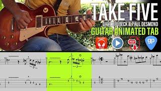 Dave Brubeck - Take Five - Tab Tutorial - Guitar Lesson -  How to Play