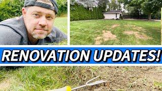 Look what I found in the lawn! | Lawn Renovation Updates Part 1