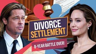 "Brad Pitt & Angelina Jolie Finally Settle 8-Year Divorce | Custody Disputes, Winery Legal Battle"